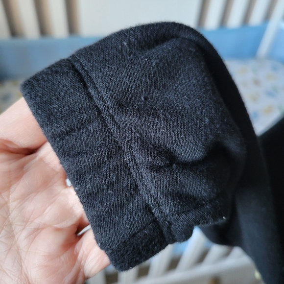 Black and metallic green JoyLab Cropped Sweatshirt SZ - Picture 8 of 12